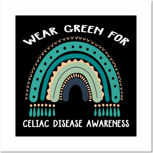 Wear Green For Celiac Disease Awareness Celiac Disease Posters and Art